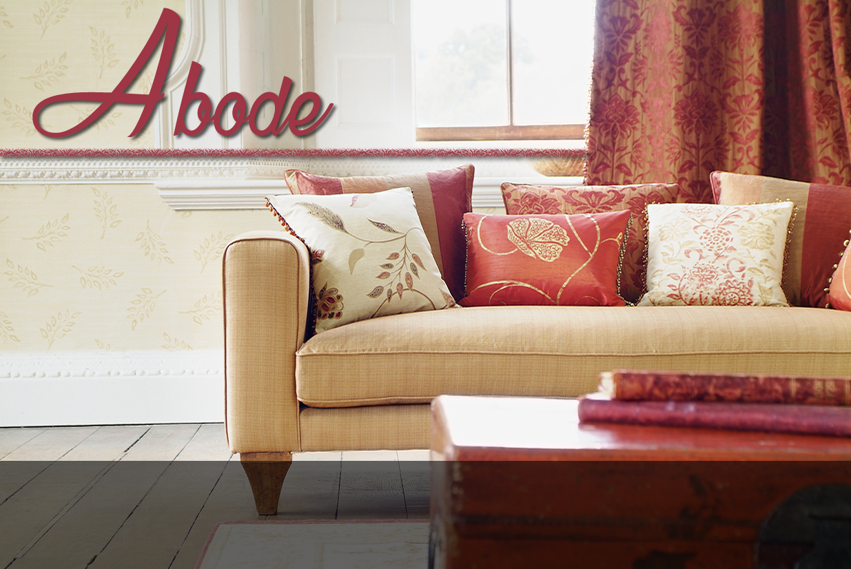 Abode home fabric rugs and upholstery